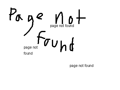 page not found